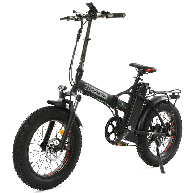 Ecotric 48V Fat Tire Portable and Folding Electric Bike with Color LCD display