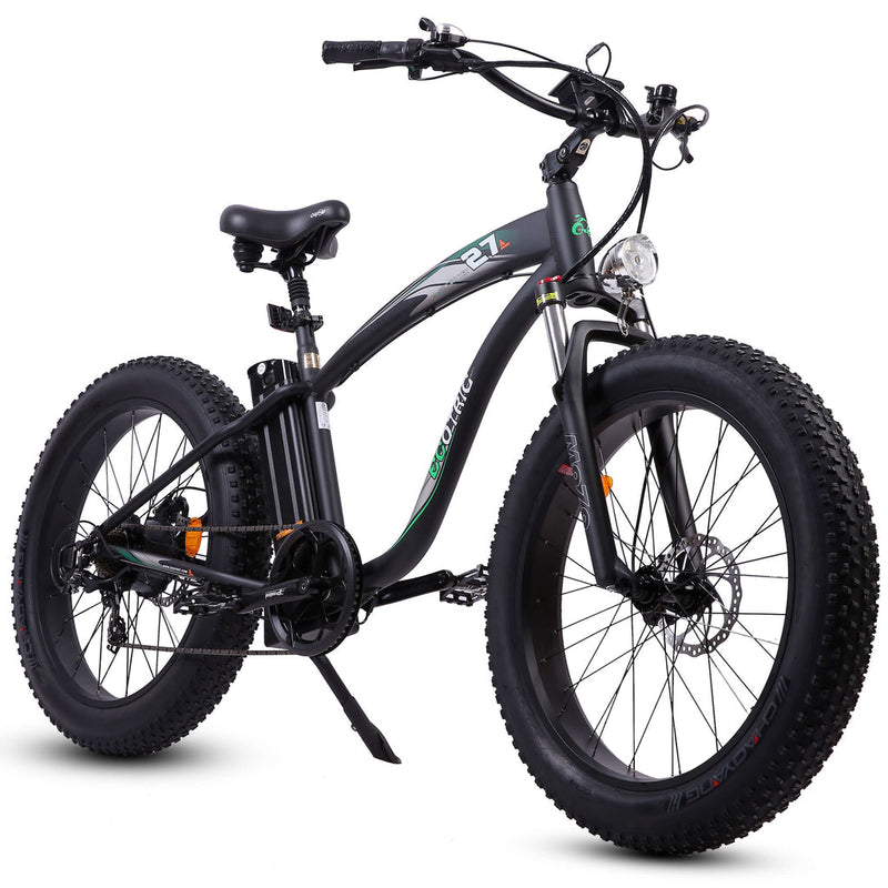 Ecotric UL Certified Hammer Electric Fat Tire Beach Snow Bike