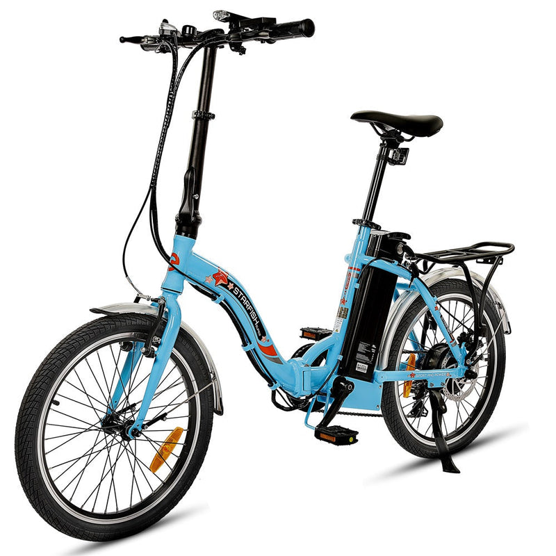 Ecotric 20inch Blue Starfish portable and folding electric bike
