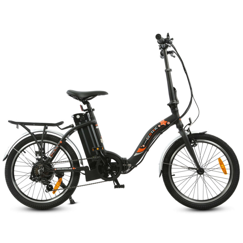 Ecotric Starfish 20inch portable and folding electric bike - Matt Black
