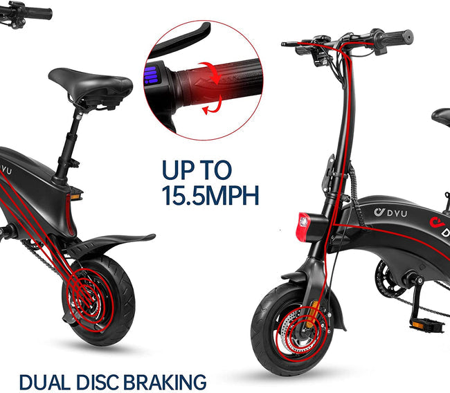 DYU S2 10 Inch Mini Electric Bike For Kids/Adults