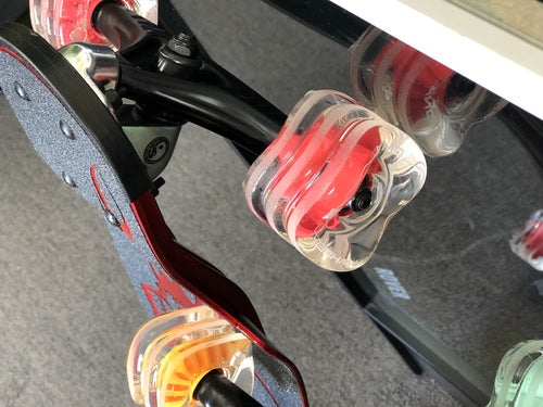 SharkWheel 72MM, 78A DNA - CLEAR WITH RED HUB
