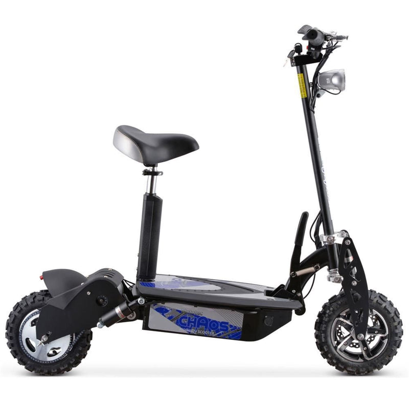 MotoTec Chaos 2000w 60v Lithium Electric Scooter Black