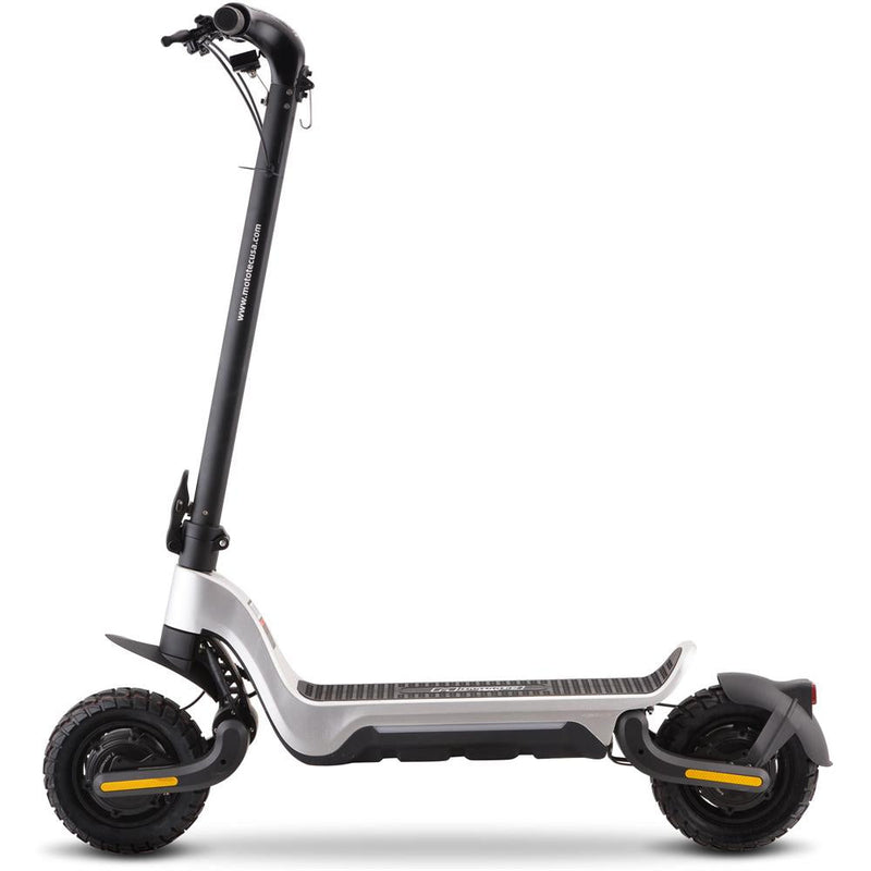 MotoTec Fury 48v 1000w Lithium Electric Scooter Silver