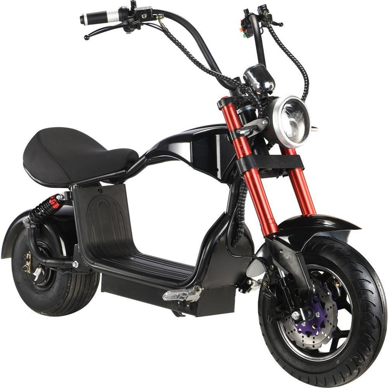 MotoTec Mini Lowboy 48v 800w Lithium Electric Scooter Black