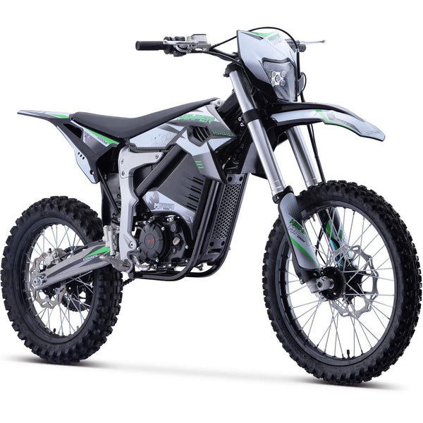 MotoTec Venom 72v 12000w Electric Dirt Bike White (77MPH)