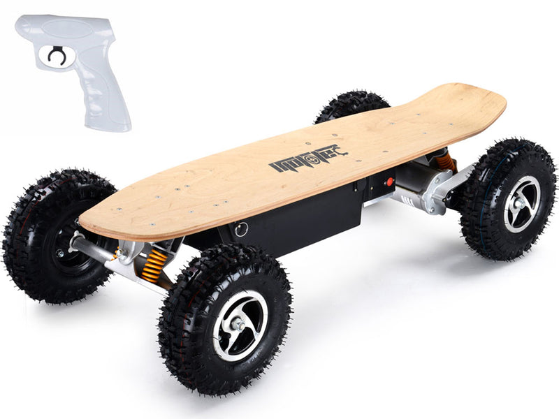 MotoTec 1600w Dirt Electric Skateboard Dual Montior