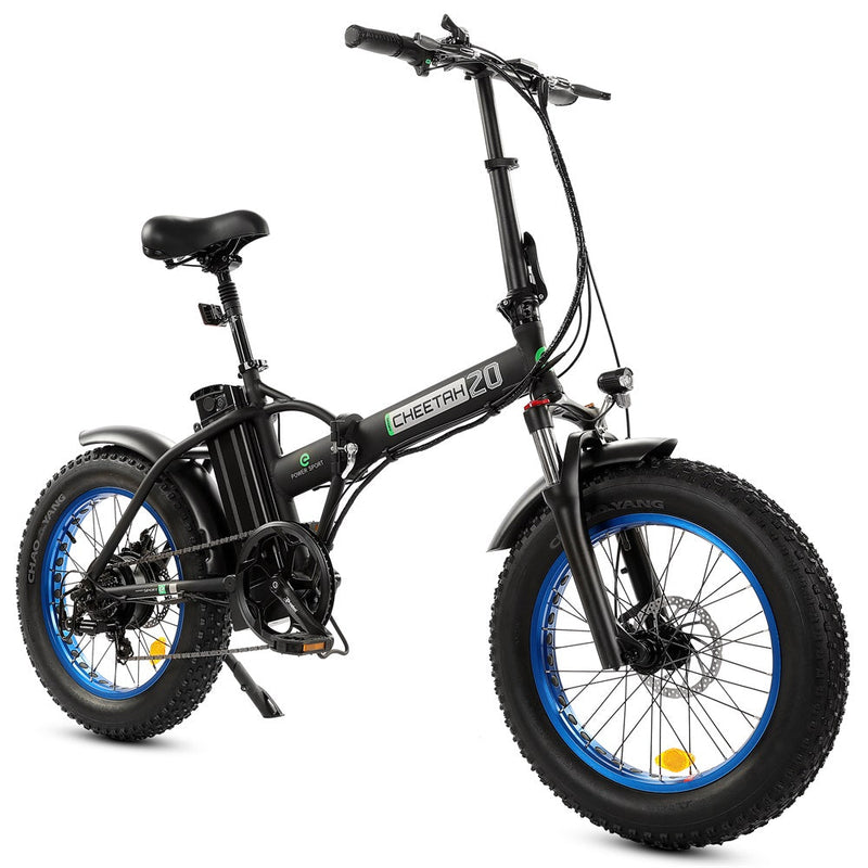 Ecotric 48V Fat Tire Portable and Folding Electric Bike with LCD Display